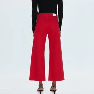 Pistola Penny Crop Wide Leg in Ruby - Size 27